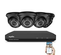 SANNCE Kit de videovigilancia 5MP Lite DVR TVI 8 CH 4 Cámara de Vigilancia Kit de 2MP H.264 Detección de Movimiento P2P Visión nocturna en Cloud -Sin HDD