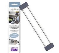 Sanni Shoo Estante de Goteo Puro Multifuncional para almacenar paños de Cocina y cepillos, Botellas de Secado por Goteo, Extensible, Resistente al Calor 32.5X5.3X2.3 Cm Antracita