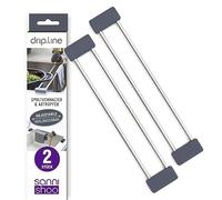 Sanni Shoo Juego de 2 soportes para paños de cocina, soporte para trapos y escurreplatos, fregadero, soporte para esponja, utensilios de cocina, organizador en el fregadero de la cocina, utensilios de