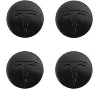 SANNITOU 4 Pack de Pegatinas para Tapa de Rueda para Tesla Model 3 X S 56mm, Pegatina para Tapa de Llanta de Neumático, Tapacubos, Pegatina de Insignia,A