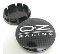 SANNITOU 4 Pack de Tapacubos para Ruedas de Coche para OZ Racing,Tapacubos para Centros de Ruedas con Logo,Tapas para Llantas, Accesorios para Coche Impermeable Polvo,56mm-F