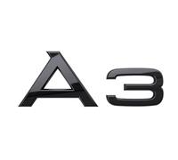 SANNITOU Coche Emblema para A3,Insignia Logotipo Capó Delantero O Puerta del Maletero Pegatinas Logo Accesorios Coche