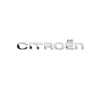 SANNITOU Coche Emblema para Citroen C1 C2 C3 C4 C5 C6 C8 C4L,Insignia Logotipo Capó Delantero O Puerta del Maletero Pegatinas Logo Accesorios Coche,Silver