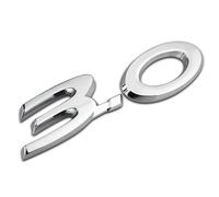 SANNITOU Coche Emblema para Jaguar XJ XJL XF Xe 3.0 V6 5.0 V8,Insignia Logotipo Capó Delantero O Puerta del Maletero Pegatinas Logo Accesorios Coche,3.0