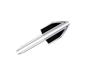 SANNITOU Coche Emblema para Land Rover Defender I 1990-2016, Insignia Logotipo Capó Delantero O Puerta del Maletero Pegatinas Logo Accesorios Coche,Black