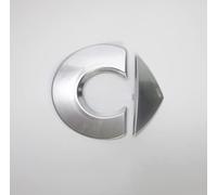 SANNITOU Coche Emblema para Mercedes Smart Fortwo ForFour 451 453,Insignia Logotipo Capó Delantero O Puerta del Maletero Pegatinas Logo Accesorios Coche,C