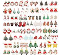 SANNIX 110 dijes esmaltados para hacer joyas, pulseras, collares, aretes, suministros de manualidades, Zinc, No es una piedra preciosa