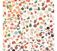SANNIX 350 dijes de día festivo, mezclados para otoño, Acción de Gracias, Halloween, Navidad, joyería para pulseras, collares, aretes, suministros para hacer