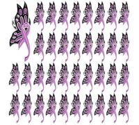 SANNIX 60 pines de mariposa de cinta, pin de solapa de concienciación sobre la violencia doméstica, broche de concienciación morado, insignia de esperanza para eventos comunitarios de caridad