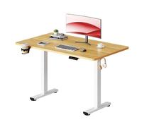 SANODESK QS+ 110 x 54 cm Escritorio Elevable Eléctrico con Tablero Escritorio Regulable en Altura Eléctrico Telescópico Bidireccional con Control de Memoria y Tecnología Anticolisión (Arce)