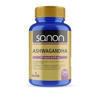 SANON Ashwagandha - 60 Cápsulas de 600mg - Ayuda a Mejorar la Resistencia del Organismo al Estrés - Contiene Vitamina C y Zinc - Contribuye al Bienestar General - Suministro para 2 Meses