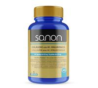 SANON Colágeno con Ácido Hialurónico - 60 Cápsulas de 595mg - Prensado en Frío de Alta Calidad - Ayuda a Reducir Molestias, Dolores en Articulaciones y Mejora el Aspecto de la Piel