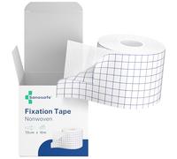 Sanosafe® Esparadrapo médico en rollo 7,5 cm x 10 m | Cinta médica adhesiva TNT hipoalergénica y transpirable | Para fijación de apósitos y curas | Uso profesional y doméstico - Suave con la piel