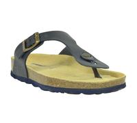 Sanosan - Sandalias de Cuero Geneve Slip-on, Tiras Ajustables, Hebilla Diseño D