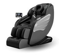 Sanotechnik® Sillón de masaje de lujo negro - Zero Gravity, 8 movimientos de presión, escaneo corporal 3D, airbag para pies y piernas, función de calefacción, Bluetooth, número de referencia MA2601