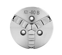 Sanou K01-80B Self Centering Thread Chuck 3-Jaw Manual Herramienta de Sujeción de Alta Precisión para Trabajadores de Torno de Metal 80 Mm de Diámetro