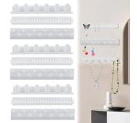 SANOU Pared Colgante Collar Percha soporte para joyas de pared Organizador de Soporte de Lujo Ganchos de Almacenamiento para pendientes, collar, exhibición de anillo, anillo
