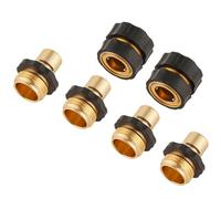 Sanpaint Conector rápido macho y hembra para manguera de jardín de 3/4 pulgadas, juego de 2