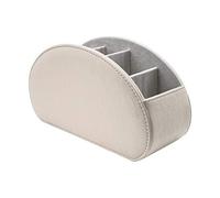 SANQIANWAN Caja de almacenamiento multifuncional de piel para escritorio, joyas, bolígrafo/lápiz, teléfono celular, tarjetas de nombre comercial, papel de notas, soporte para control remoto (grande)