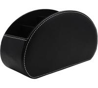 SANQIANWAN Multifuncional Caja de Almacenamiento Piel Escritorio Papelería Joyas, Pluma/Lápiz, Teléfono Celular, Negocio Nombre Tarjetas, Papel de Nota, Control Remoto Titular