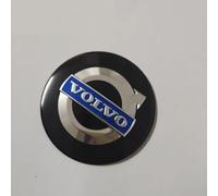SANQIUTOU 4 Tapones Adhesivos para Tapacubos para Volvo 56mm 60mm 65mm, Centro de Rueda de Coche Cubierta de La Etiqueta Auto Llantas Decorativa Emblema,60MM-Black