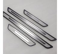 SANQIUTOU Acero Inoxidable Protector Umbral Puerta Coche para MG EHS eHS 2018-2025, Autoadhesivo Puerta Guardias del Borde Estribos Decoración Accesorios, 4 Piezas,Silver