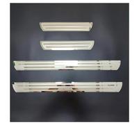 SANQIUTOU Acero Inoxidable Protector Umbral Puerta Coche para VW Multivan T7 2021 2022-2024, Autoadhesivo Puerta Guardias del Borde Estribos Decoración Accesorios, 4 Piezas