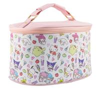Sanrio Hello Kitty - Bolsa de maquillaje, organizador de maquillaje, neceser de viaje para mujeres y niñas, bonita bolsa de cosméticos, estuche de tren para niños, bolsa de viaje, bolsa de aseo para