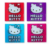 Sanrio Hello Kitty colors glass coasters Set of 4