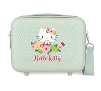 Sanrio Hello Kitty Floral Kitty Nececer Adaptable Verde 29x21x15 cms Rígido ABS 9,1L 0,8 kgs