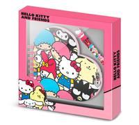 Sanrio hello kitty friends-diario corazón llave + boli, multicolor