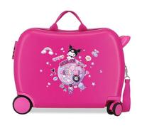 Sanrio Kuromi Around The World Maleta Infantil Rosa 50x38x20 cms Rígido 2,05 kgs Cierre de combinación Lateral ABS 2,05 kgs 34L Equipaje de Mano