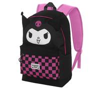Sanrio Kuromi Chess-Mochila HS Fan 2.2, Negro, 31 x 44 cm, Capacidad 24 L