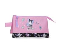 Sanrio Kuromi Fortune Telling Bandolera, Estuche, Fabricada en Poliéster, Compartimento Principal, de Joumma Bags