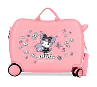 Sanrio Kuromi Fortune Telling Maleta Infantil Rosa 50x38x20 cm Rígida ABS Cierre de combinación Lateral 34L 2,1kg 2 Ruedas