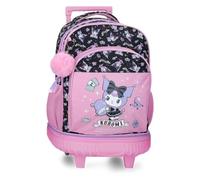 Sanrio Kuromi Fortune Telling Mochila Compact 2 Ruedas Rosa 32x45x21 cm Poliéster