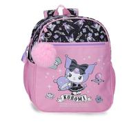 Sanrio Kuromi Fortune Telling Mochila infantil, mochila escolar, fabricada en Poliéster, bolsillos laterales, tirantes anchos ajustables de Joumma Bags