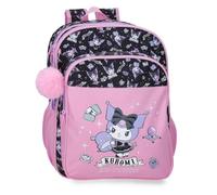 Sanrio Kuromi Fortune Telling Mochila infantil, mochila escolar, fabricada en Poliéster, bolsillos laterales, tirantes anchos ajustables de Joumma Bags