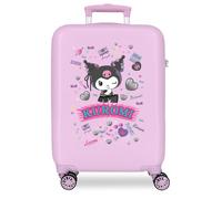Sanrio Kuromi Retro Pop Maleta de Cabina Lila 38x55x20 cm Rígida ABS Cierre de combinación Lateral 35L 2,5kg 4 Ruedas Dobles