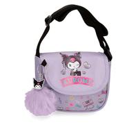 Sanrio Kuromi Retropop Bandolera con Solapa Morado 16x14x5 cm Poliéster