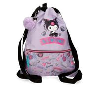 Sanrio Kuromi Retropop Mochila Saco con Cremallera Morado 35x46x1 cm Poliéster 1,6L