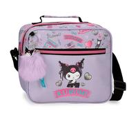 Sanrio Kuromi Retropop Neceser Adaptable con Bandolera Morado 23x20x9 cm Poliéster