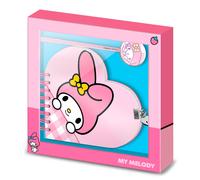 Karactermania Diario Sanrio My Melody Cute Corazón con llave y boli Rosa