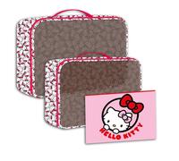 ARTESanía CERDÁ Neceser viaje Hello Kitty – Set de maquillaje kawaii para niñas y mujeres