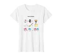 Sanrio Personajes Hello Kitty Matemáticas Linda Broma Divertida Camiseta, Mujer, Blanco, XXL