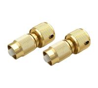 SANRLO 2 piezas de manguera extensible de jardín, conectores de manguera de aluminio, adaptador de tubería