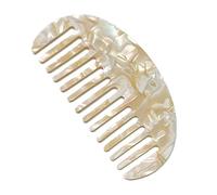SANRLO Diademas, accesorios para el cabello para mujer, peine de dientes anchos, acetato de leopardo de mármol, antiestático, cepillo para desenredar