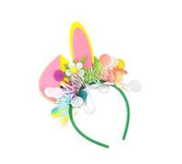 SANRLO Diademas de dibujos animados con patrón creativo, suaves y cómodas, accesorios para el cabello para festivales