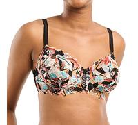 Sans Complexe Arum Mosaic Full Coverage Bra, Black & Multico Graphic Print, 90C Women's