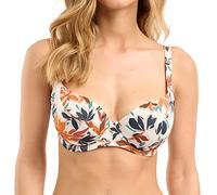 Sans Complexe Bain Staycation Bikini Top, Floral Print Ivory, 70D Women's